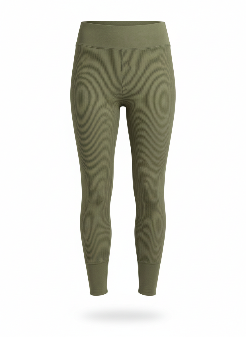 Women's Leggings with a Ribbed Texture Cut