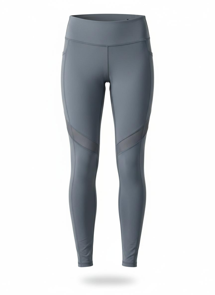 Women's Leggings with a Mesh Panel Cut