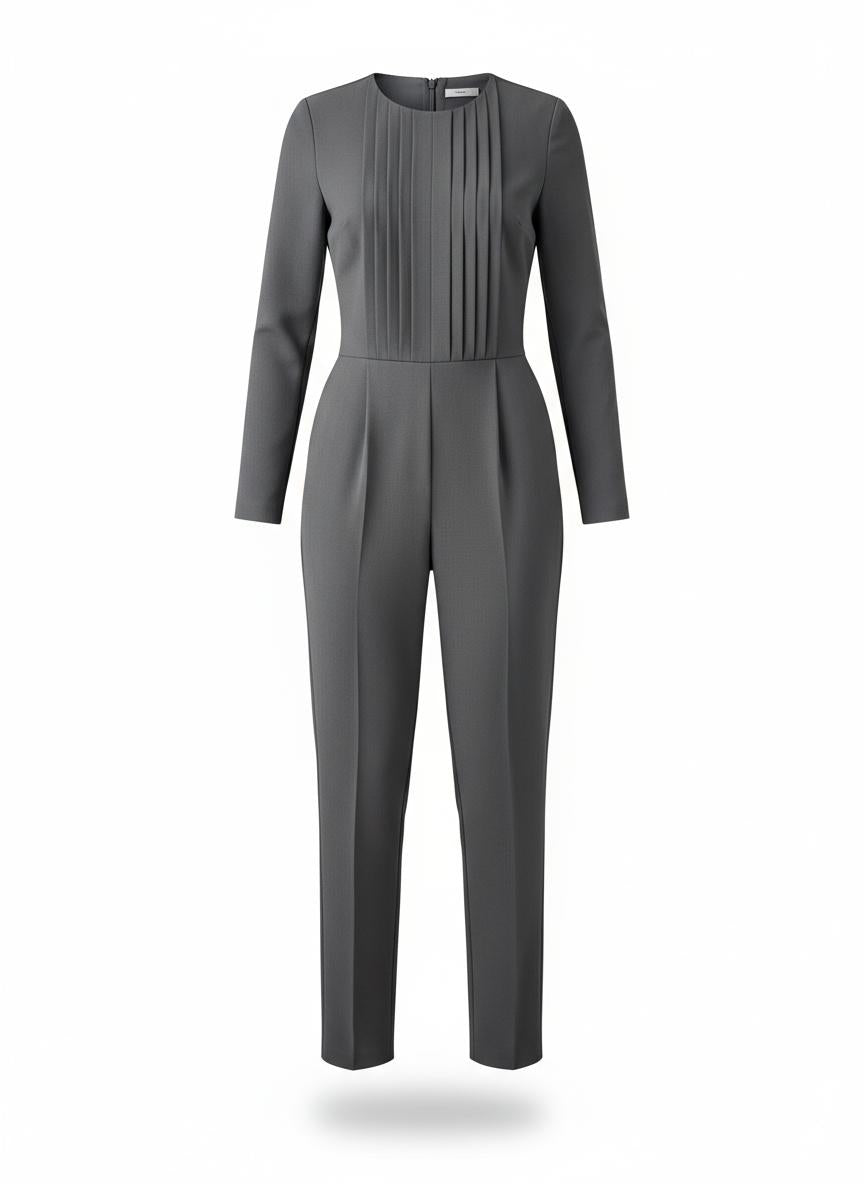 Women's Jumpsuit with a Long Sleeve Straight Cut