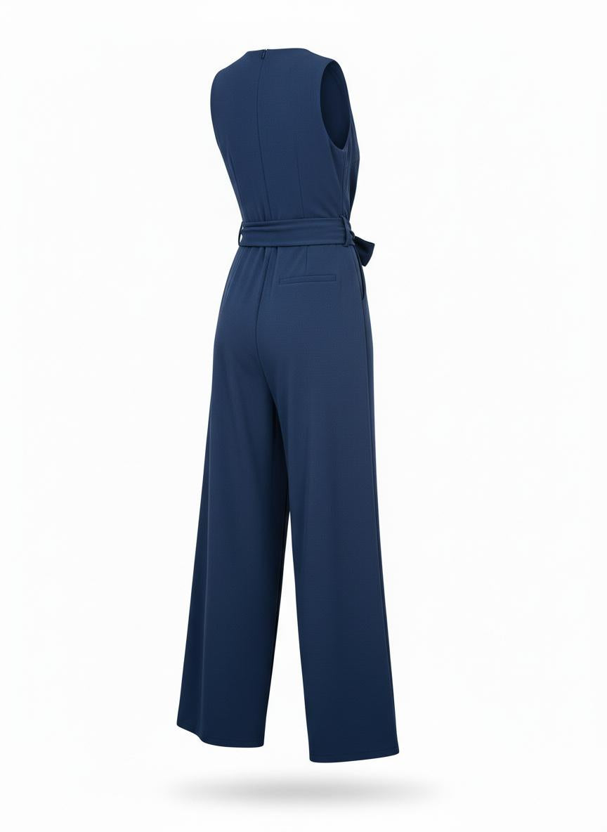 Women's Jumpsuit with a Wrap Front Cut